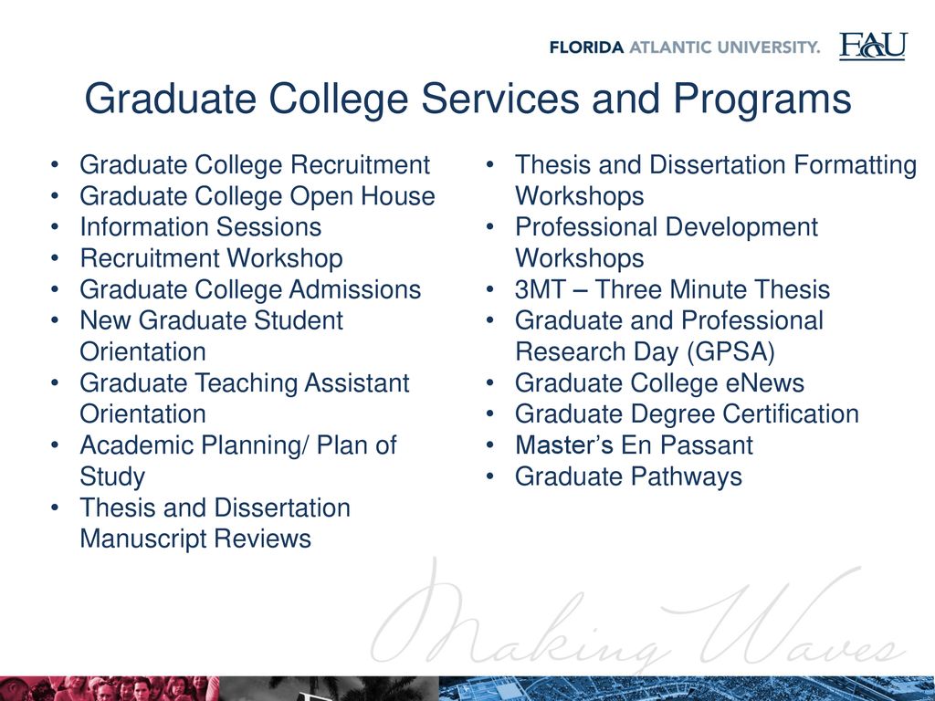 dissertation graduate recruitment